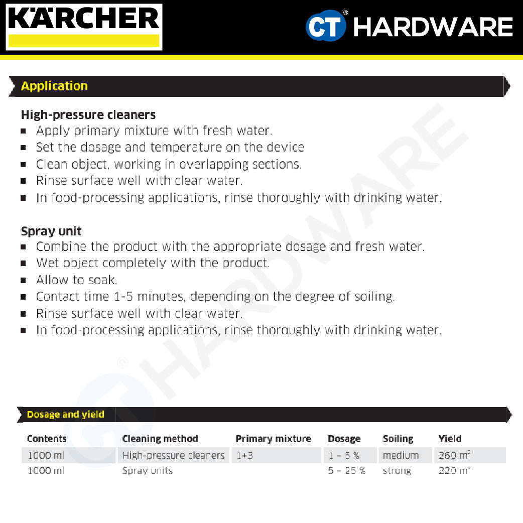 Karcher 62955550 PressurePro Alkaline Active Cleaner RM81 2.5L