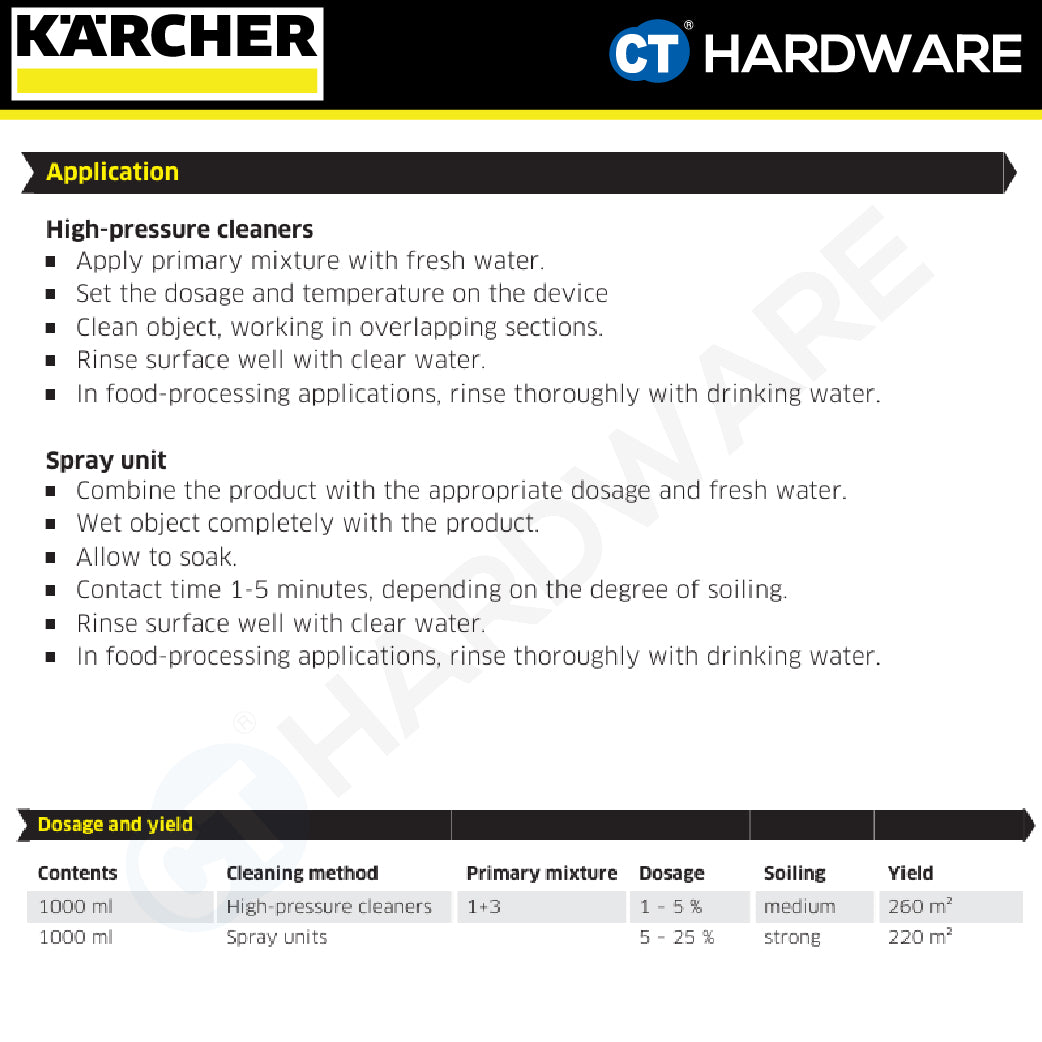 Karcher 62955570 PressurePro Active Cleaner, Alkaline RM 81 20L