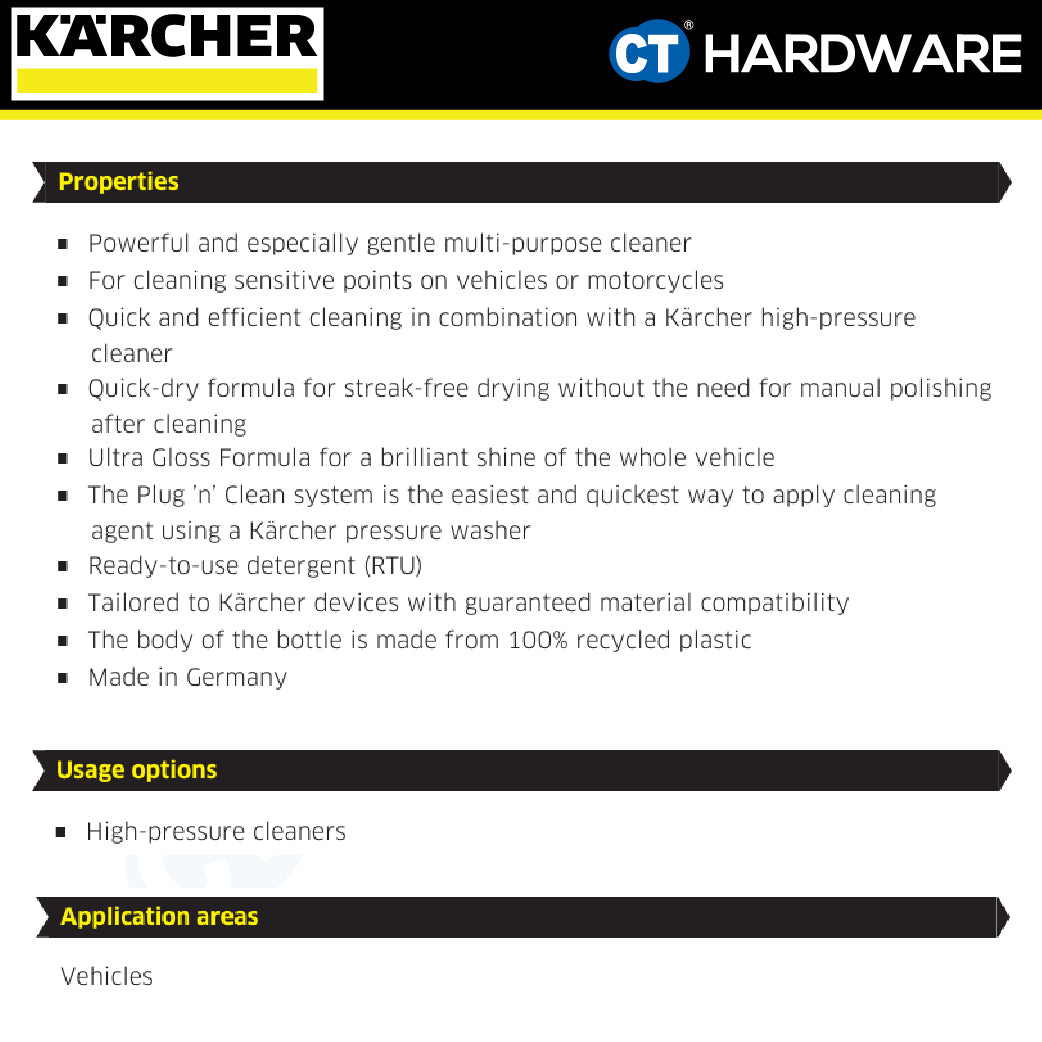 Karcher 62957500 Car shampoo 3-in-1 RM 610, 1L