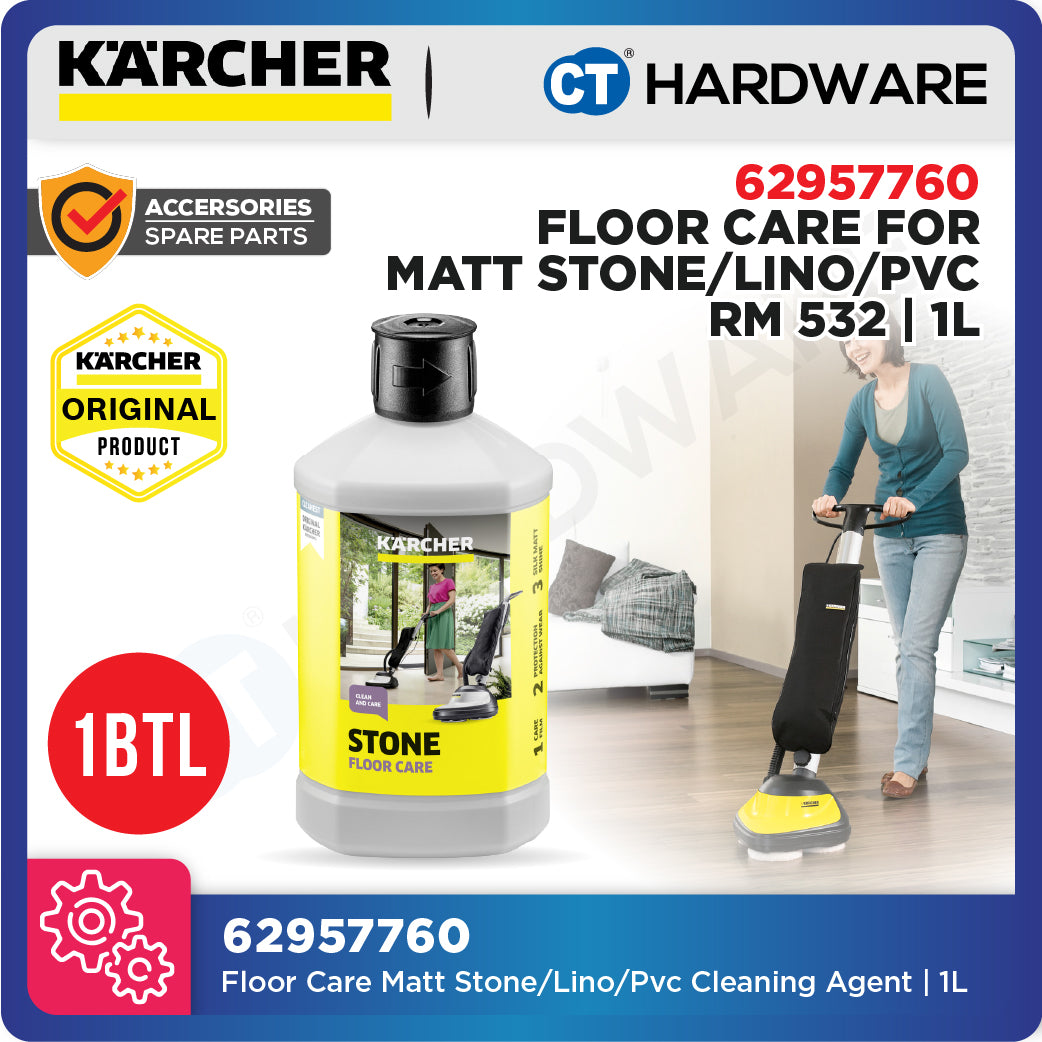 Karcher 62957760 Floor Care Matt Stone, Linoleum, Pvc RM 532 Cleaning Agent 1 Litre