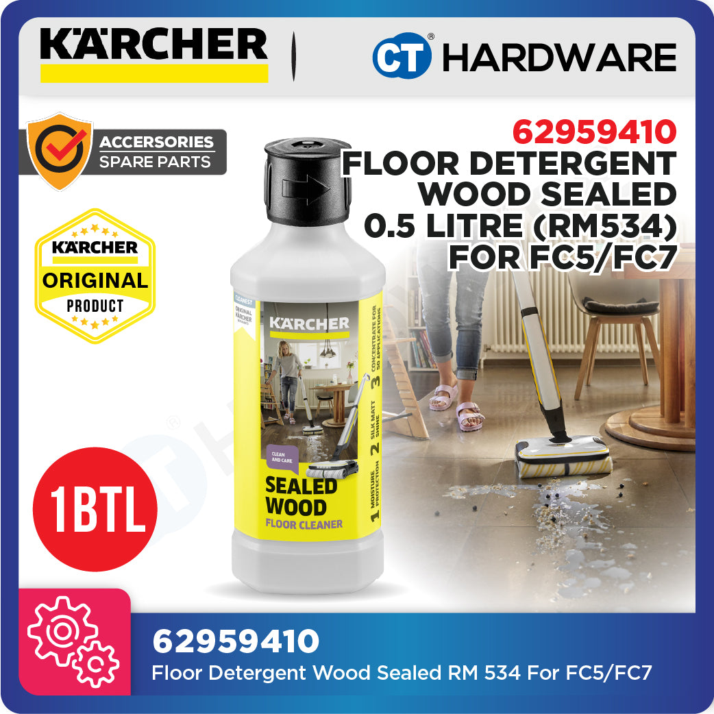 Karcher 62959410 Floor Detergent Wood Sealed RM 534 0.5L For FC5 FC7