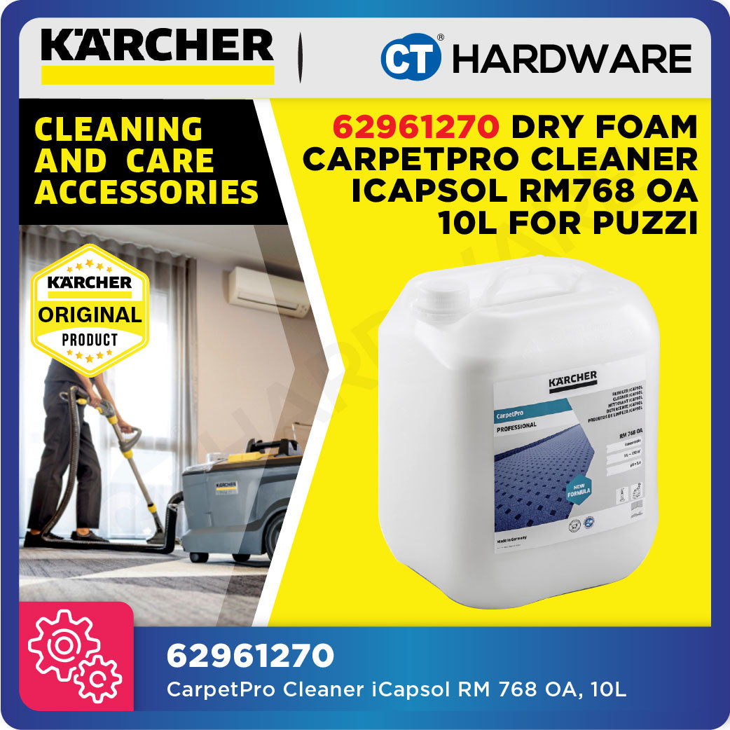 Karcher 62961270 CarpetPro Cleaner iCapsol RM 768 OA 10L for PUZZI 8 | PUZZI 10/1 Carpet Cleaner