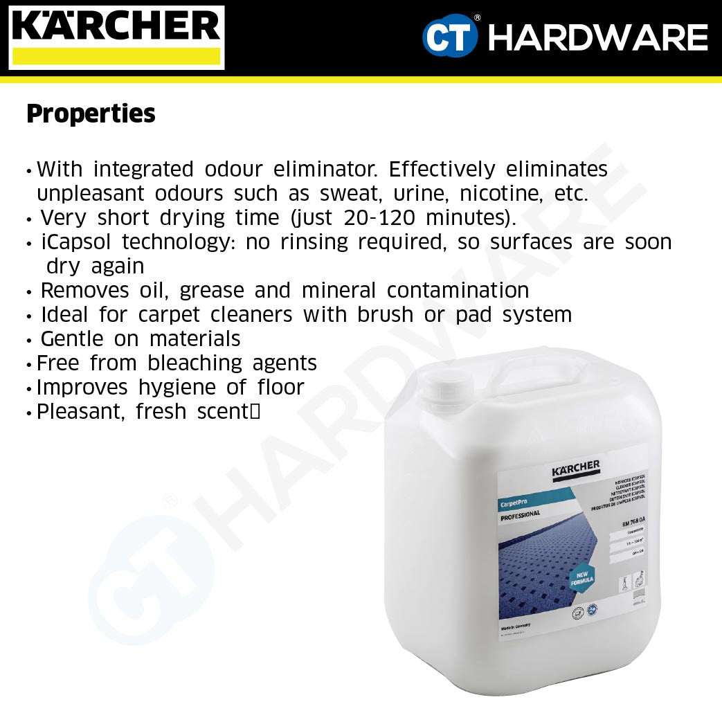 Karcher 62961270 CarpetPro Cleaner iCapsol RM 768 OA 10L for PUZZI 8 | PUZZI 10/1 Carpet Cleaner