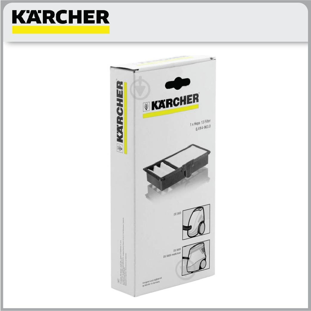 KARCHER 64149630 FILTER HEPA 13 FOR DS5500 / DS5600 VACUUM CLEANER