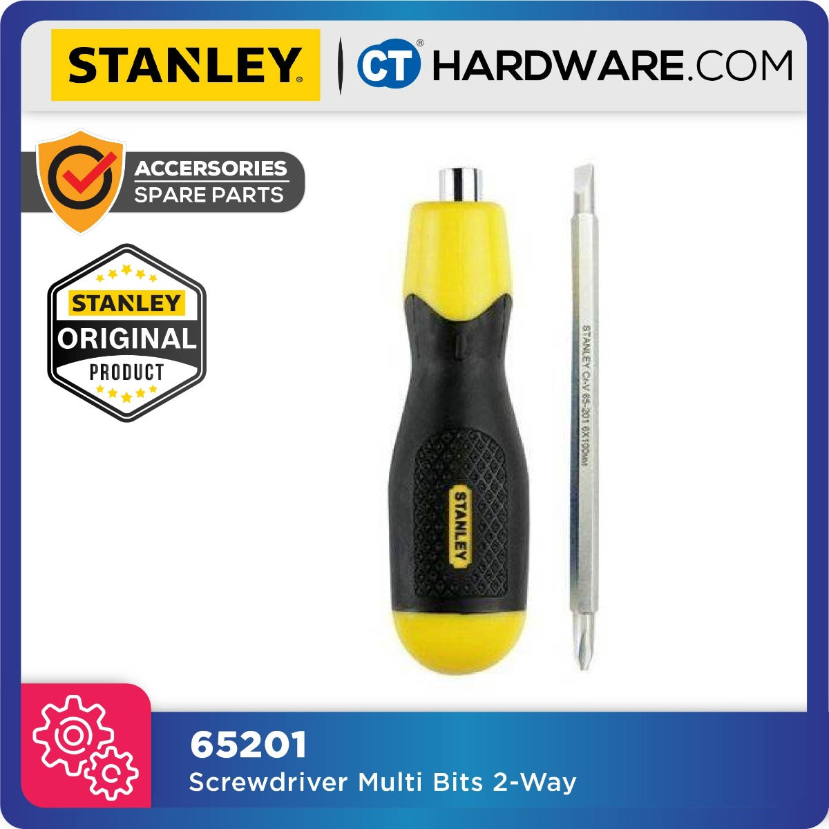 STANLEY Screwdriver Multi Bits 2 Way 65-201