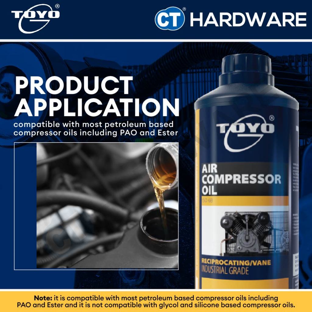 TOYO-G Air Compressor Oil ISO 68 1L, 4L