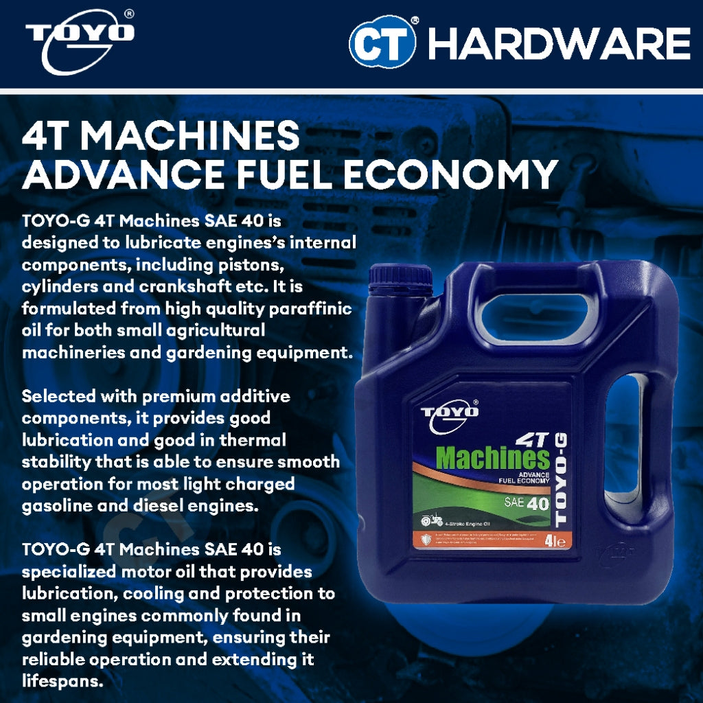 TOYO-G 4-Stroke Engine Oil SAE 40 1L, 4L