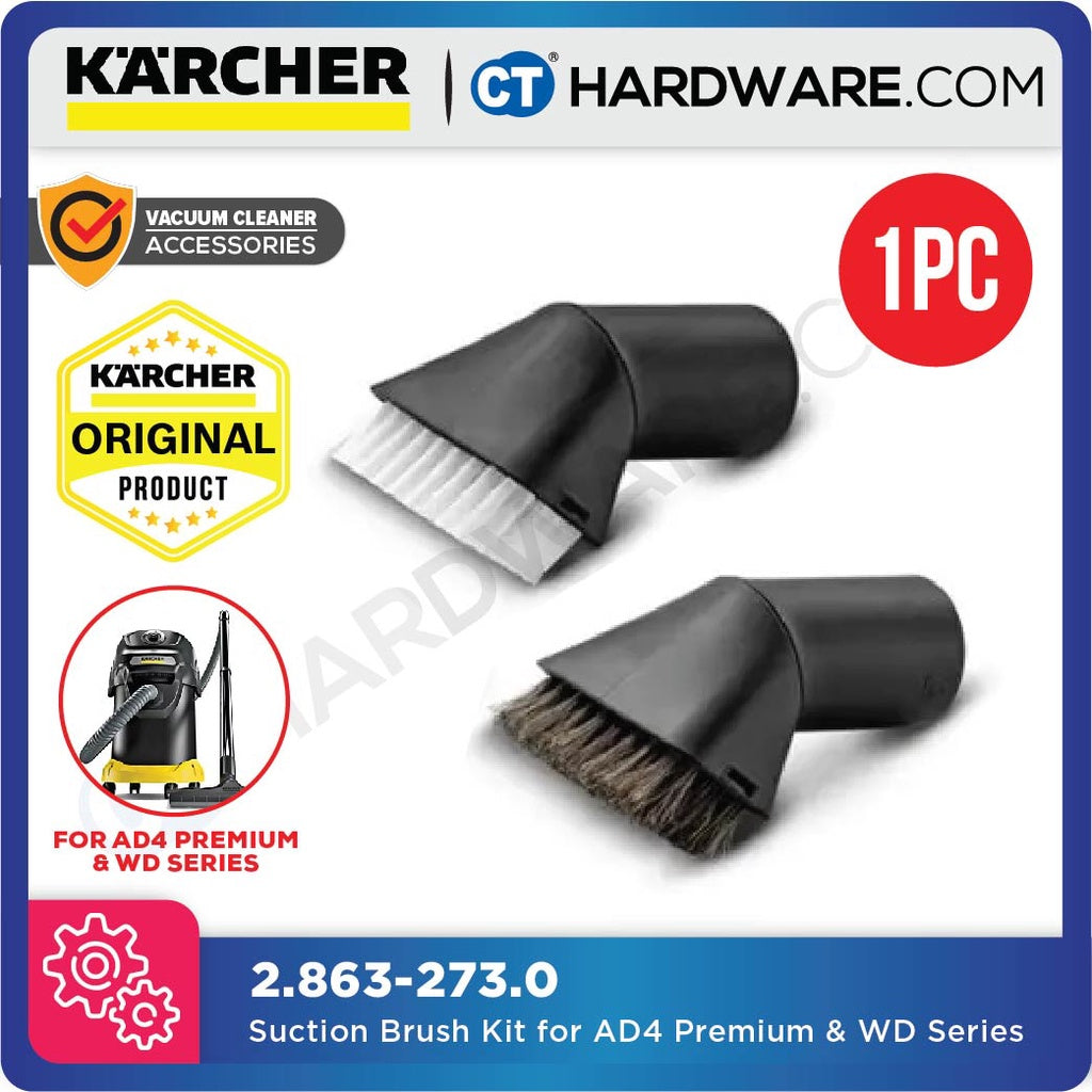 Karcher 28632730 Suction Brush Kit for AD4 Premium / WD Series Vacuum Cleaner
