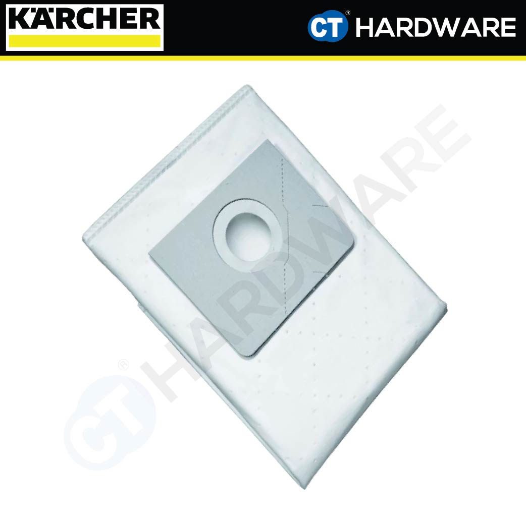 KARCHER 69074790 PAPER FILTER BAGS FOR NT351TACT / NT351/ NT381ME WET AND DRY VACUUM CLEANER