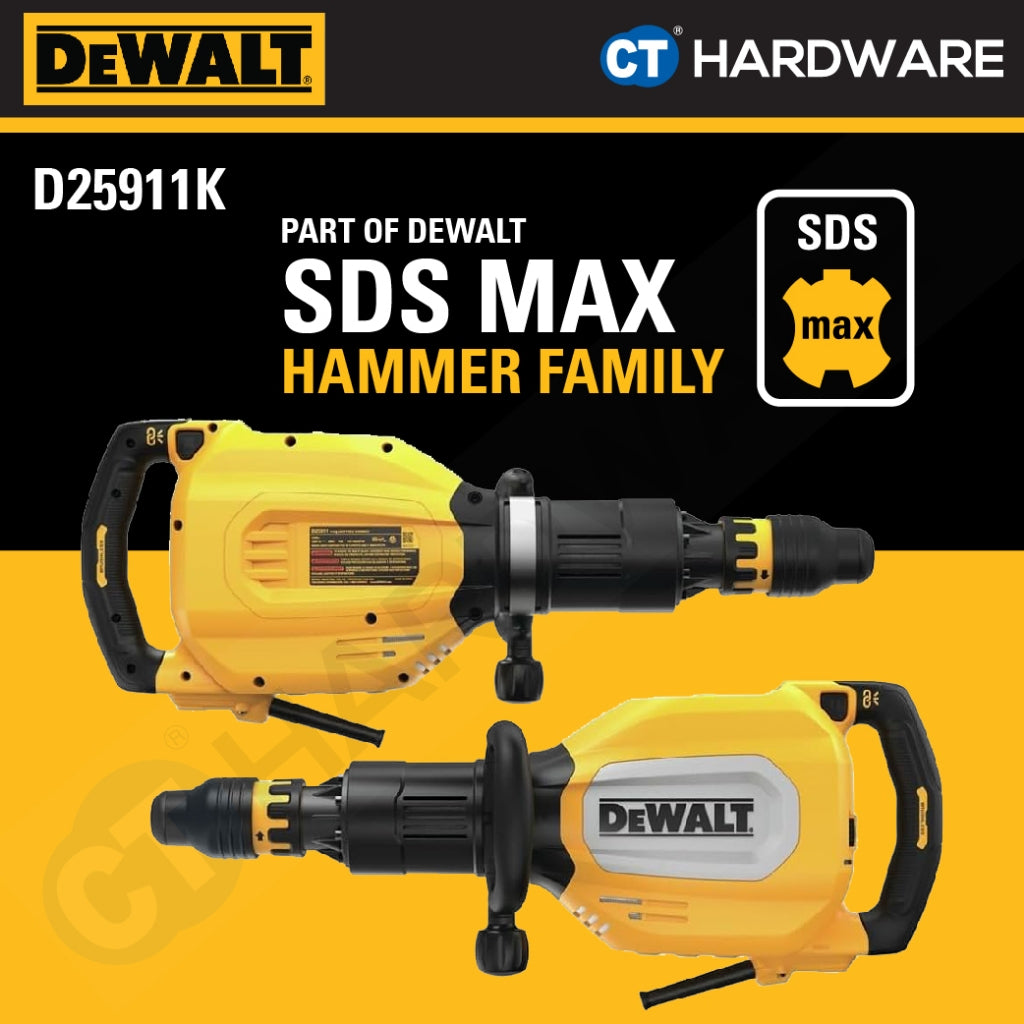 DeWalt D25911K SDS Max Demolition Hammer 1700W 27J 12.7kg