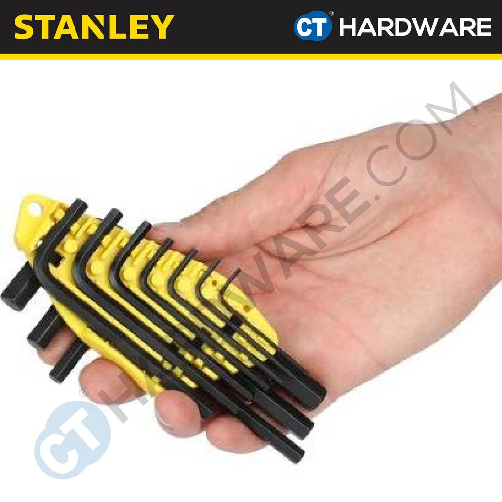 Stanley 69-253 Hex Key Set Short Arm Metric (10 pcs)