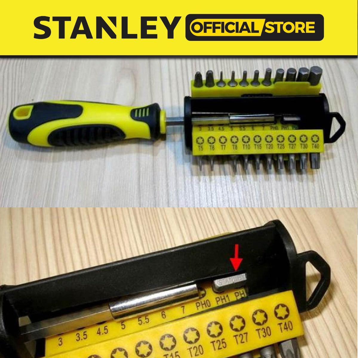 Stanley 70-885 Multi Bit 35-In-1 Screwdriver Set