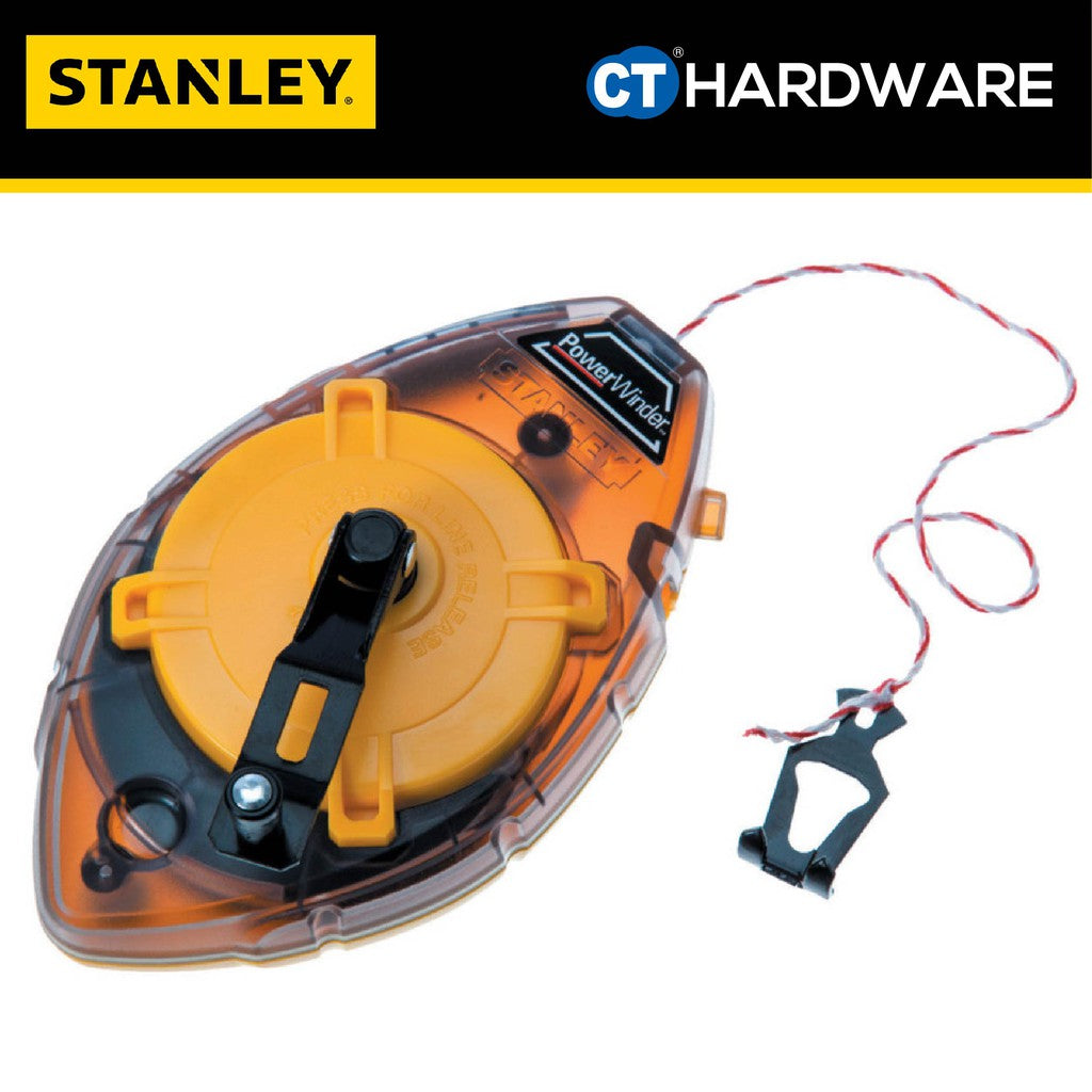 STANLEY 47-460 POWERWINDER CHALK LINE 30M / 100ft