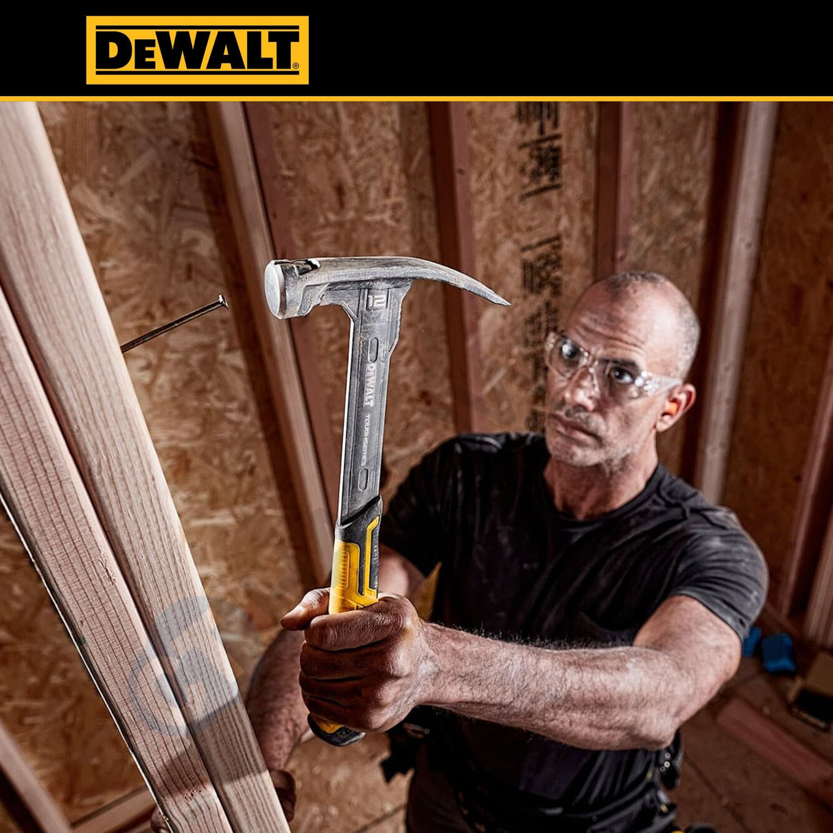 DEWALT DWHT51135-0 TOUGHSERIES™ 12oz MIG Weld Hammer | Smooth Face Steel Hammer with Magnetic Nail Starter