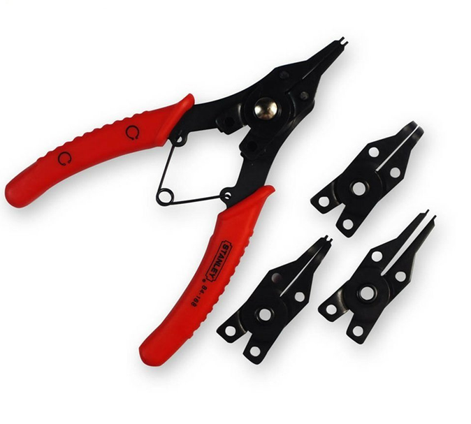 STANLEY 84168 COMBINATION SNAP RING PLIER 6" = 84-168-22