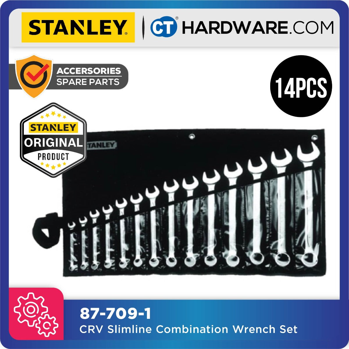 STANLEY 87709 14PCS COMBINATION WRENCH SET