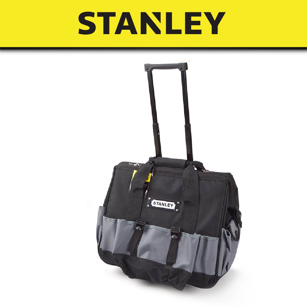 STANLEY 93328 OPEN MOUTH WHEELED TOOL BAG 20"