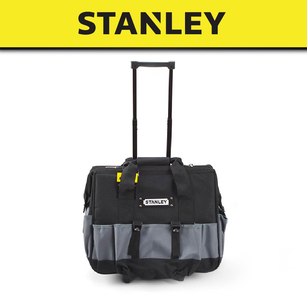 STANLEY 93328 OPEN MOUTH WHEELED TOOL BAG 20"