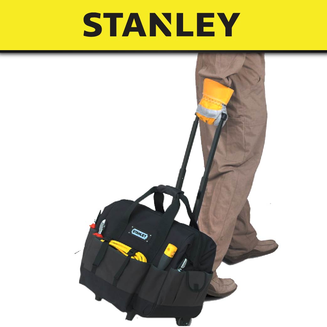 STANLEY 93328 OPEN MOUTH WHEELED TOOL BAG 20"