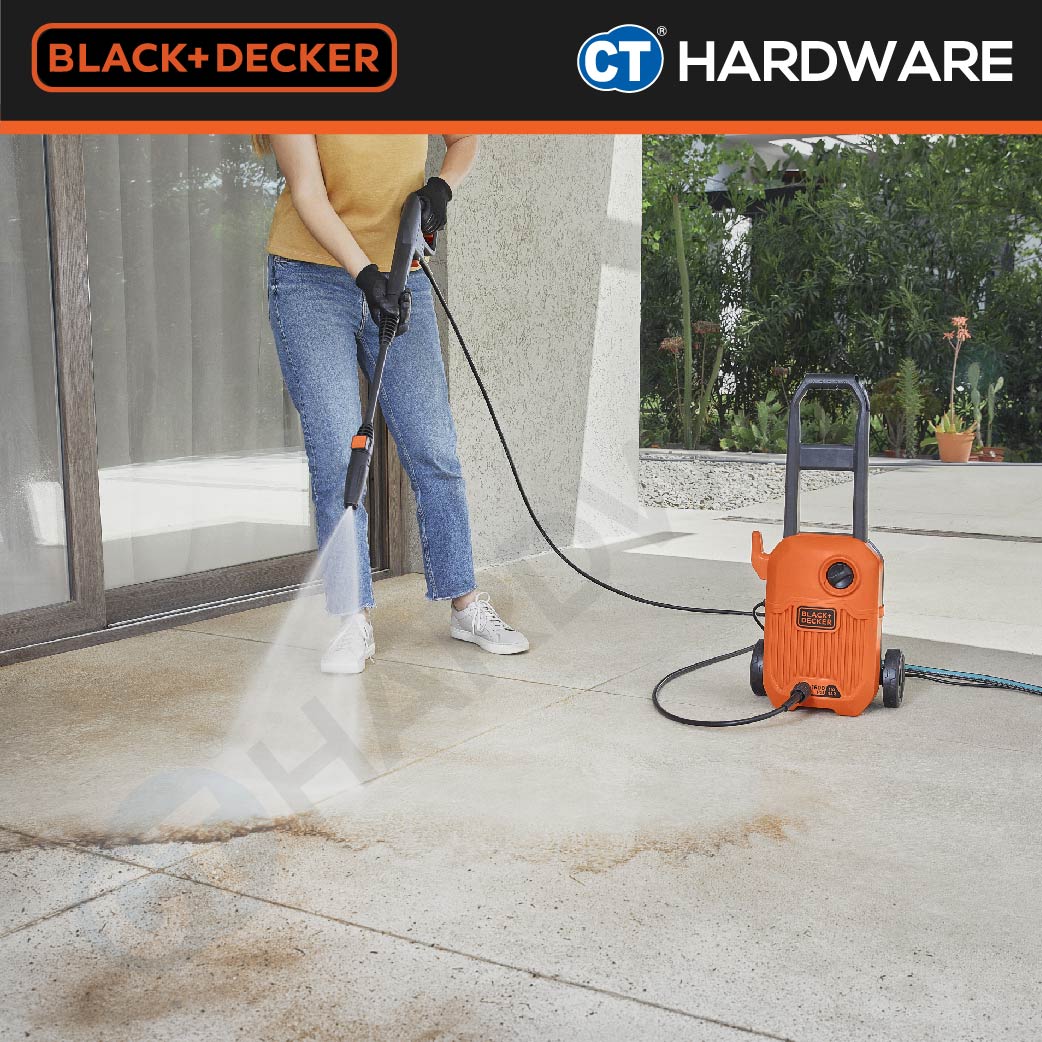 BLACK+DECKER BEPW1600L High Pressure Washer 110 Bar 1300W (Replacing Waterjet Model BW14)