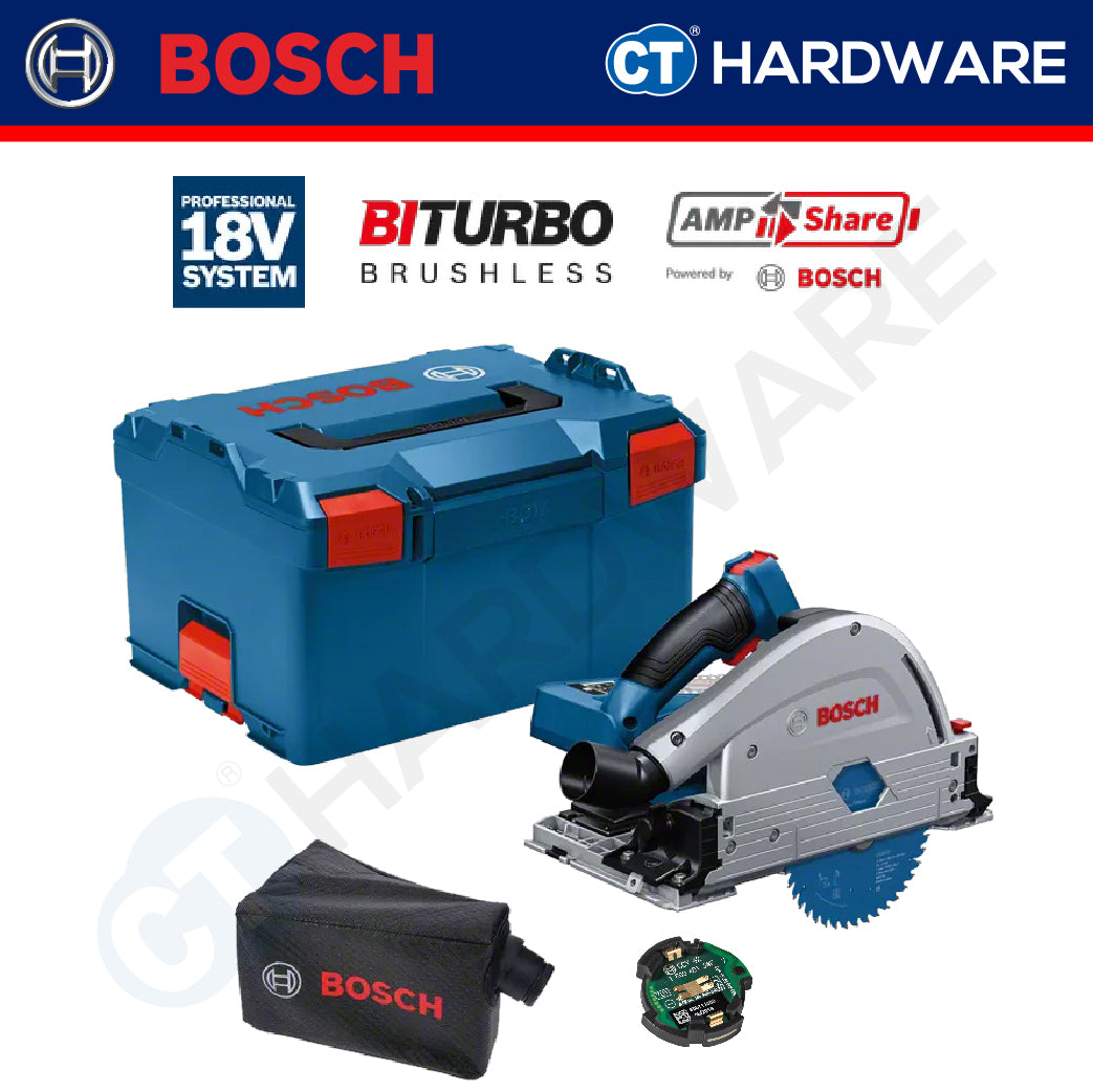 Bosch GKT 18V-52 GC SOLO Cordless BITURBO Plunge Saw 18V, 140mm without Battery & Charger, GKT18V52GCSOLO