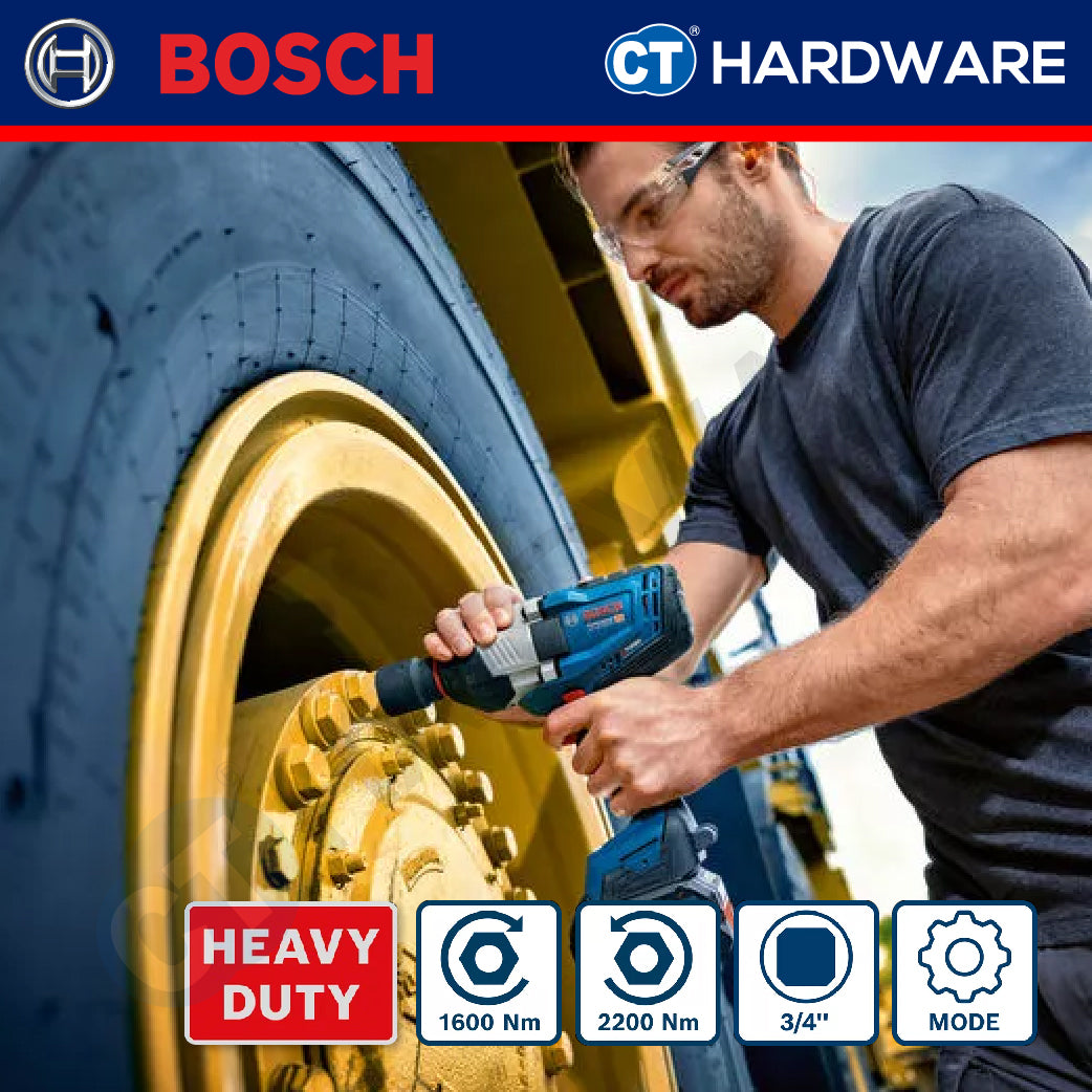 Bosch GDS 18V-1600 HC Cordless Impact Wrench 18V | 3/4" | 1600NM