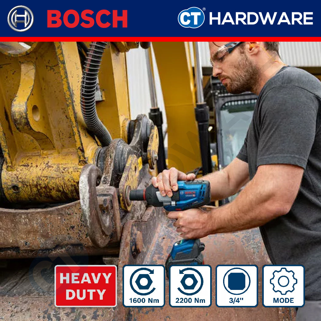 Bosch GDS 18V-1600 HC Cordless Impact Wrench 18V | 3/4" | 1600NM