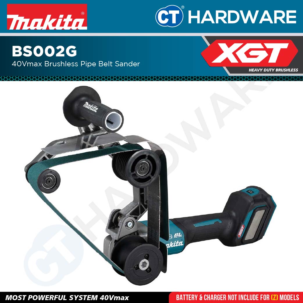 Makita BS002GZ XGT 40Vmax Cordless Pipe Belt Sander (Body Only)