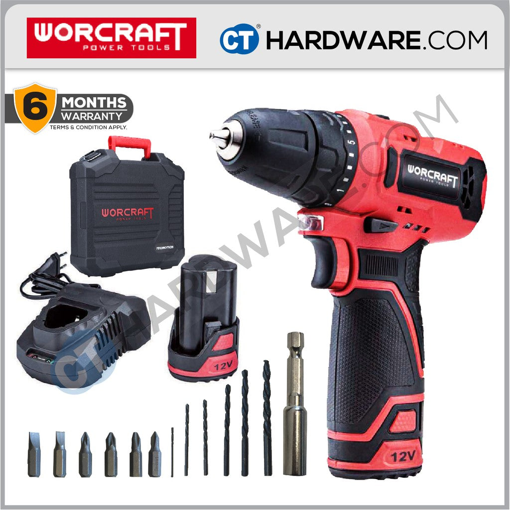 WORCRAFT CD12LiA Cordless Drill 12V 10mm