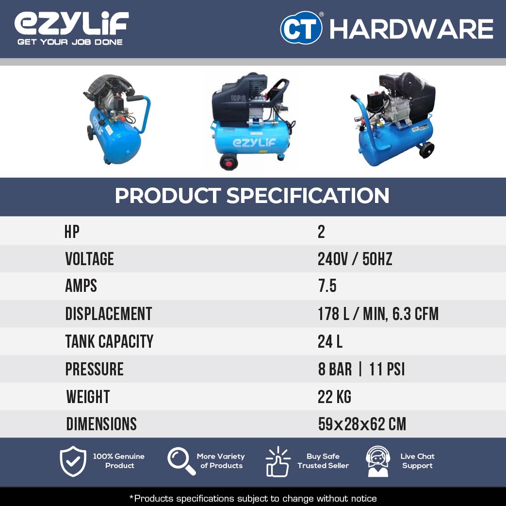 EZYLIF Portable Air Compressor CG2T