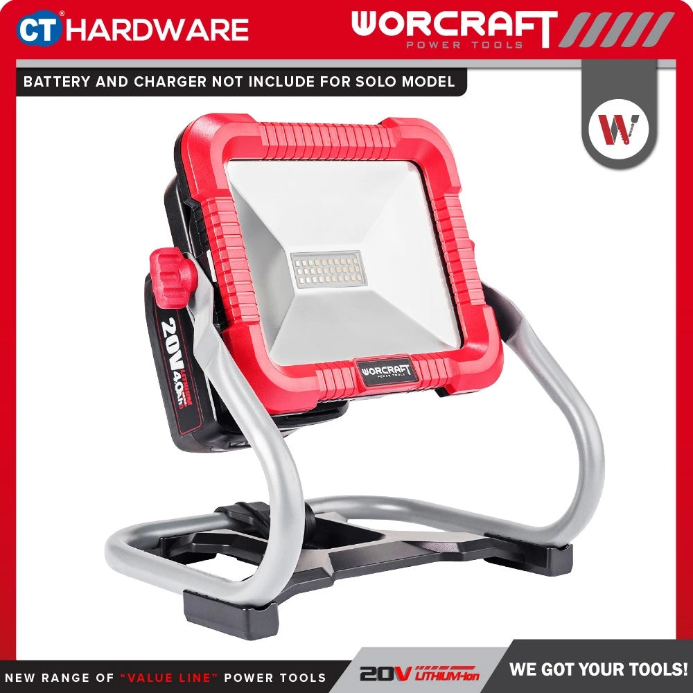 Worcraft CLED-S20Li-30WA 20V Cordless LED Work Light Solo