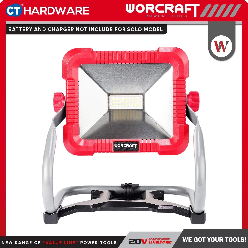 Worcraft CLED-S20Li-30WA 20V Cordless LED Work Light Solo