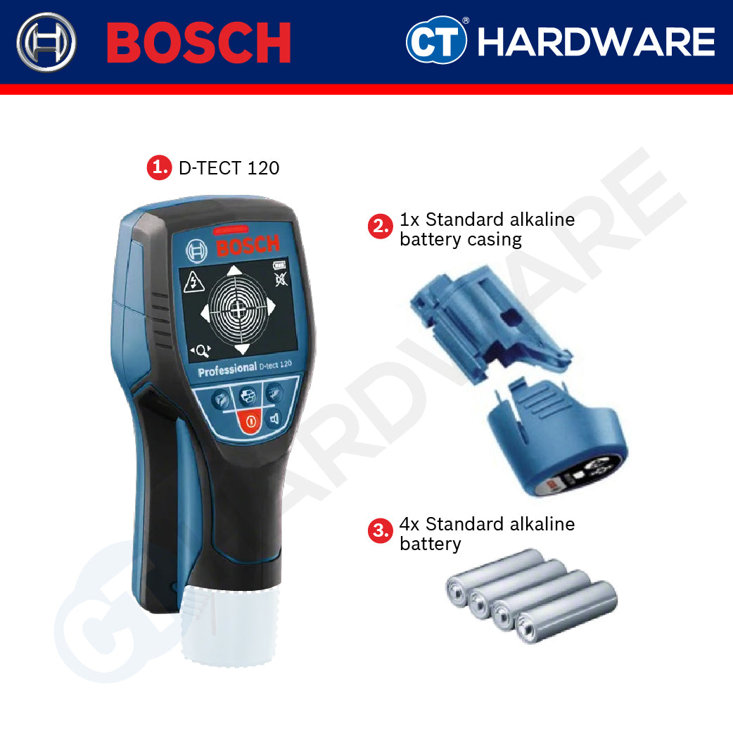 Bosch DTECT 120 Professional Detector Cordless Wall Scanner 12V