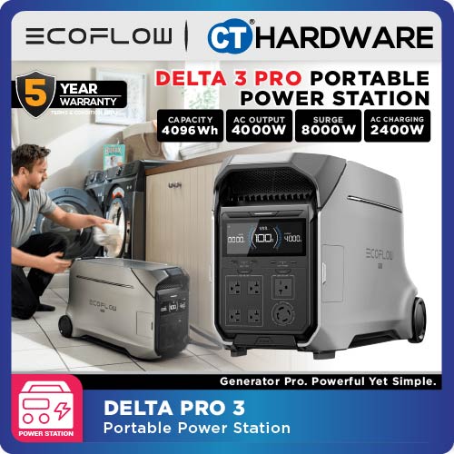 EcoFlow DELTA 3 PLUS | DELTA PRO 3 Portable Power Station | 1024WH (Surge 3600W) | 4096WH (8000W)