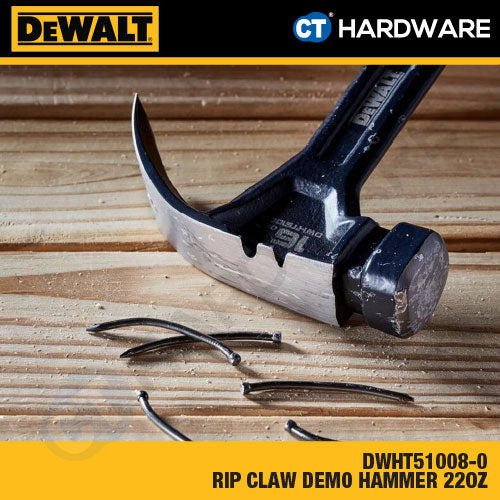 DeWalt Steel Claw Hammer 16oz, 20oz, 22oz