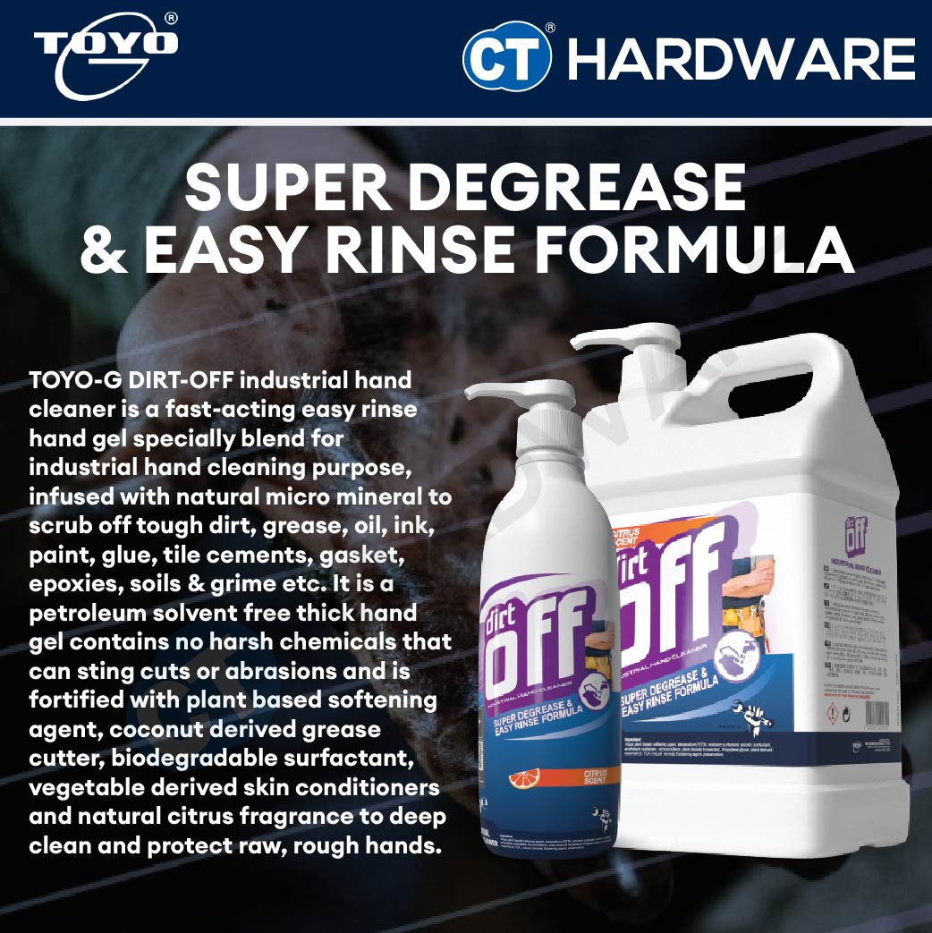 TOYO-G Dirt-Off Industrial Hand Cleaner 1kg, 4kg