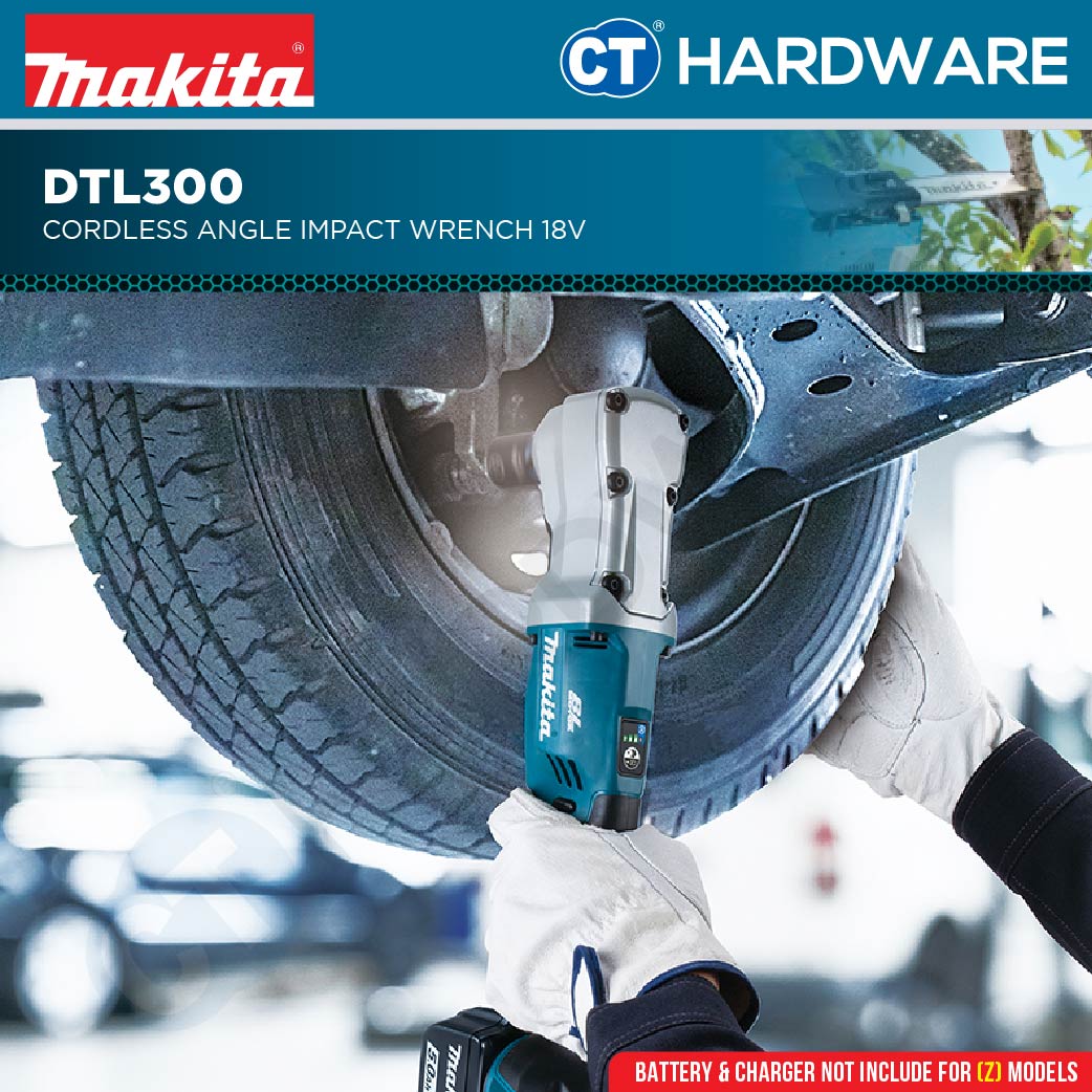 Makita DTL300Z Cordless Angle Impact Wrench 18V | 1/2" | 310-340NM Without Battery and Charger