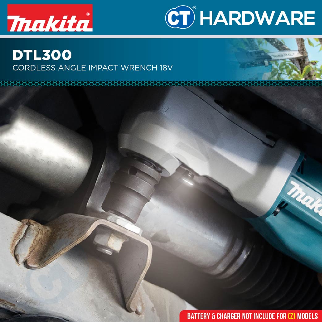Makita DTL300Z Cordless Angle Impact Wrench 18V | 1/2" | 310-340NM Without Battery and Charger