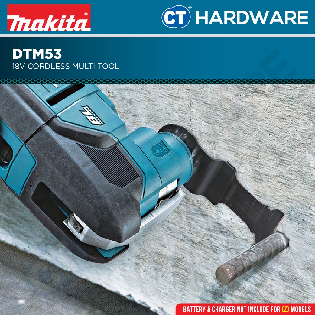 Makita DTM53Z | DTM53RTJX1 LXT 18V Cordless Multi Tool (Body Only | 2-Battery)