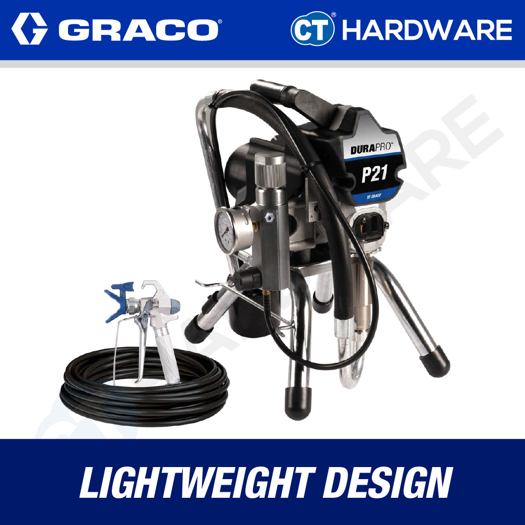 GRACO DURAPROP21 Corded Electric Airless Sprayer Come With Stand, 1HP, GBM0001, Professional Lightweight Sprayer, DIY