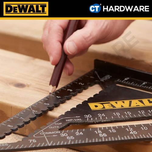 DEWALT DWHT46032-0 REFTER LAYOUT SPEED SQUARE 12" 300MM - 1PC