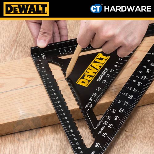 DEWALT DWHT46032-0 REFTER LAYOUT SPEED SQUARE 12" 300MM - 1PC