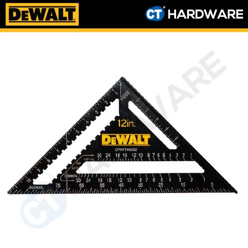 DEWALT DWHT46032-0 REFTER LAYOUT SPEED SQUARE 12" 300MM - 1PC