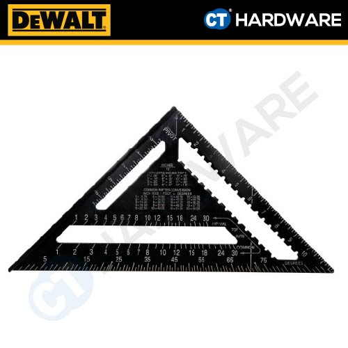 DEWALT DWHT46032-0 REFTER LAYOUT SPEED SQUARE 12" 300MM - 1PC