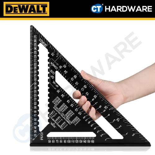 DEWALT DWHT46032-0 REFTER LAYOUT SPEED SQUARE 12" 300MM - 1PC