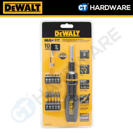 DEWALT DWHT66567 MAX FIT TELESCOPING MULTI-BIT RATCHETING SCREWDRIVER