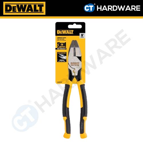 DEWALT DWHT82792-0 MULTI FUNCTION LINEMAN'S PLIER 5-IN-1 | 9" | 225MM - 1PC