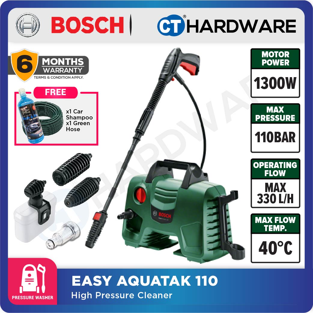 Bosch EASY AQUATAK110 High Pressure Cleaner 1300W 110 Bar 5.5 l/min
