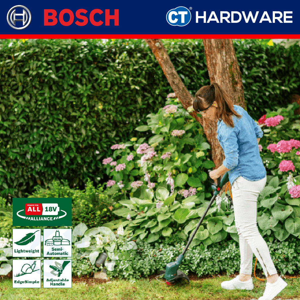 Bosch EASYGRASSCUT 18-230 Cordless Grass Trimmer 18V Come With 1x 2.0Ah Battery & Charger | Home & Garden Tools