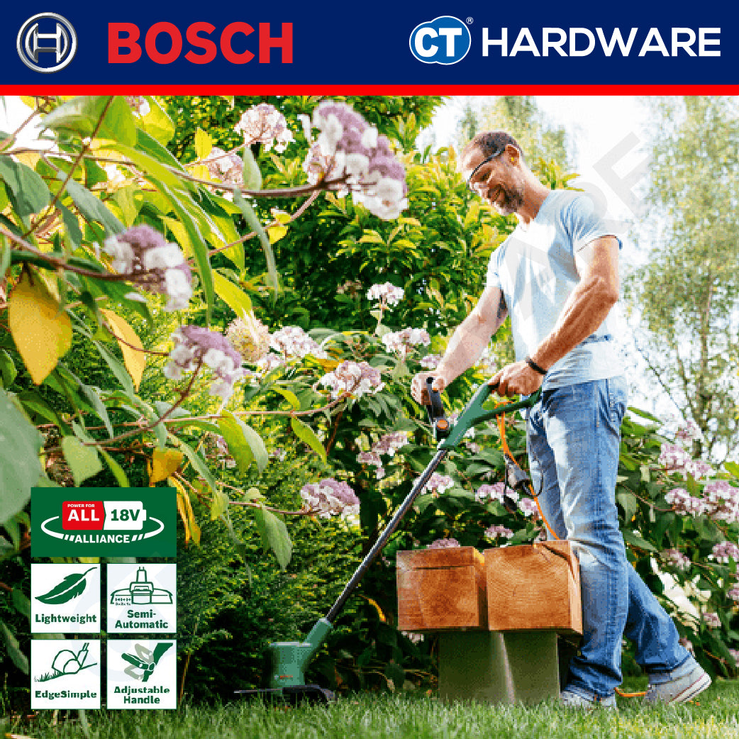 Bosch EASYGRASSCUT 18-230 Cordless Grass Trimmer 18V Come With 1x 2.0Ah Battery & Charger | Home & Garden Tools